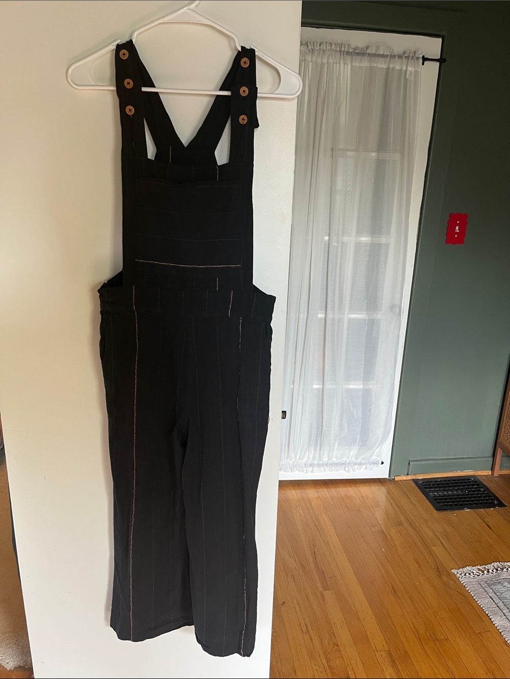 Liz Alig Hand Woven Overalls Black